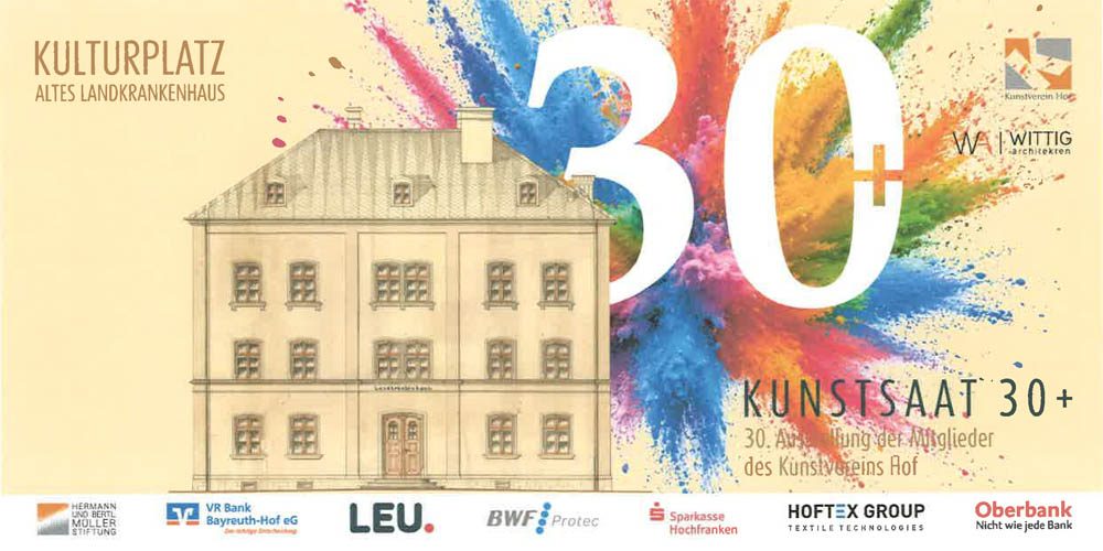 Einladung Vorderseite - Kunstsaat 30+